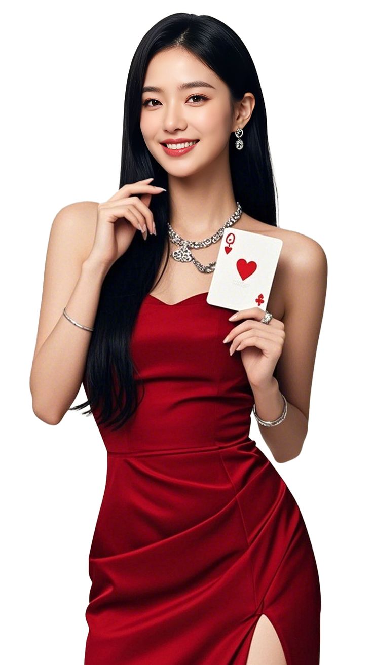 live baccarat dealer preparing cards at ahhad studio